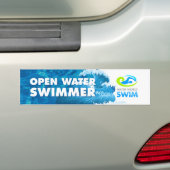 Stapelaar voor openwaterzwemmer bumpersticker (Op auto)