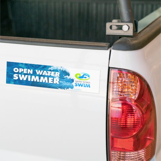 Stapelaar voor openwaterzwemmer bumpersticker (Op Truck)