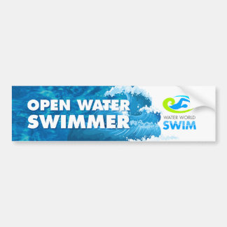 Stapelaar voor openwaterzwemmer bumpersticker
