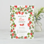 Stapelaardbeien bloederige rode bes 2e verjaardag kaart (Staand voorkant)