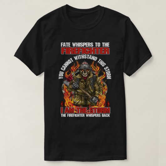 Stapelaars naar de brandweerman t-shirt (Design voorkant)