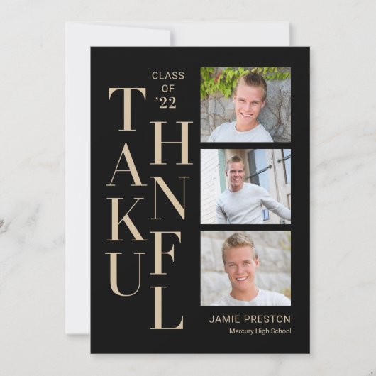 Stapelbaar Charm Bewerkbare Kleur Bedankkaart (Voorkant)