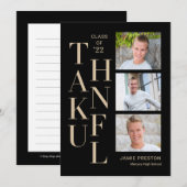 Stapelbaar Charm Bewerkbare Kleur Bedankkaart (Voorkant / Achterkant)