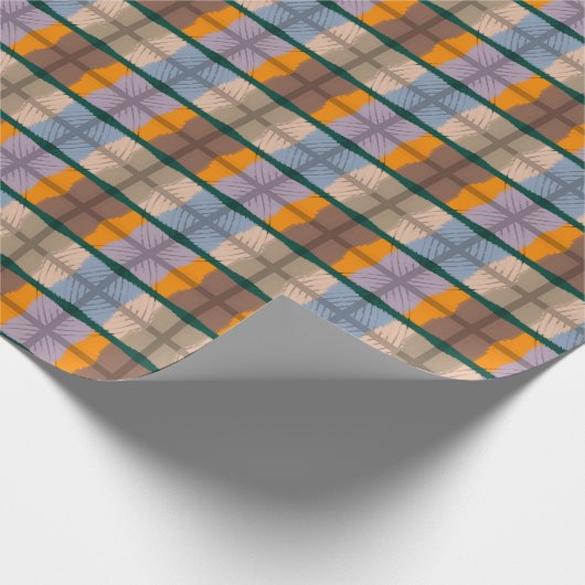 Stapelbaar spiegelend sensationeel patroon cadeaupapier (Hoek)