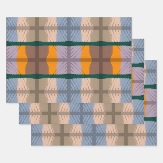 Stapelbaar spiegelend sensationeel patroon inpakpapier vel (Set)