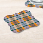 Stapelbaar spiegelend sensationeel patroon kartonnen onderzetters (Gekanteld)