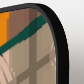 Stapelbaar spiegelend sensationeel patroon pickleball paddle (Links Detail)