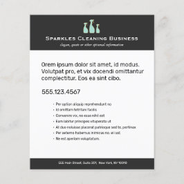 Stapelbak voor thuisreiniging met flesje flyer