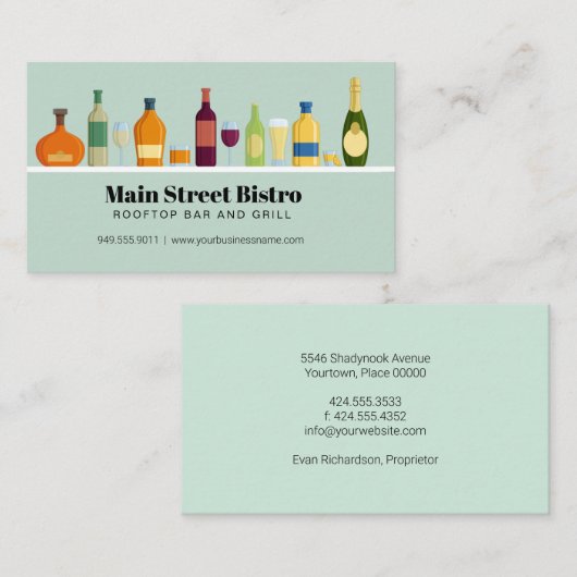 Stapelbalk Visitekaartje (Voorkant / Achterkant)