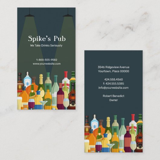 Stapelbalk Visitekaartje (Voorkant / Achterkant)