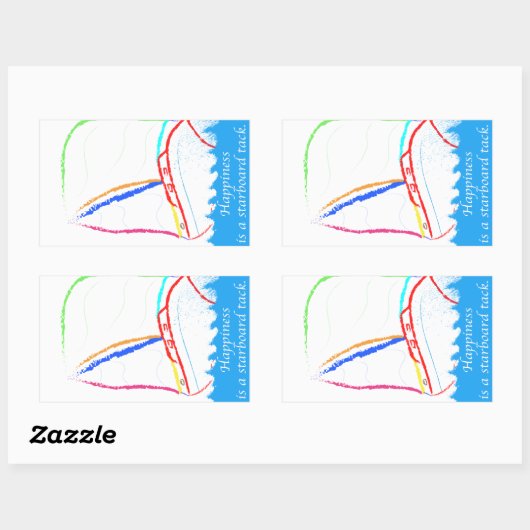 Stapelband Rechthoekige Sticker (Vel)