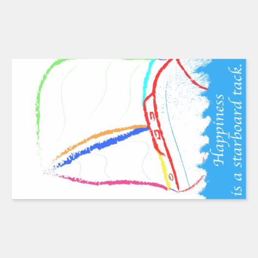 Stapelband Rechthoekige Sticker (Voorkant)