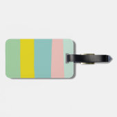 Stapelbandkleuren in kleine pastels bagagelabel (Achterkant horizontaal)