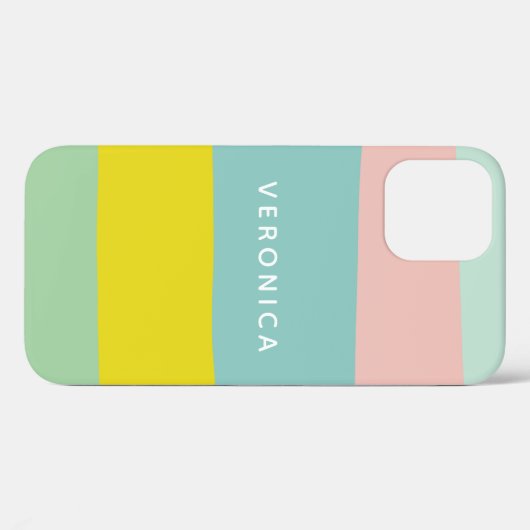 Stapelbandkleuren in kleine pastels Case-Mate iPhone case (Achterkant (horizontaal))