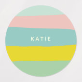Stapelbandkleuren in kleine pastels labels (Design 1)