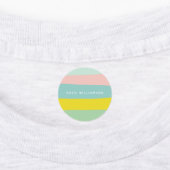 Stapelbandkleuren in kleine pastels labels (Aangebracht)