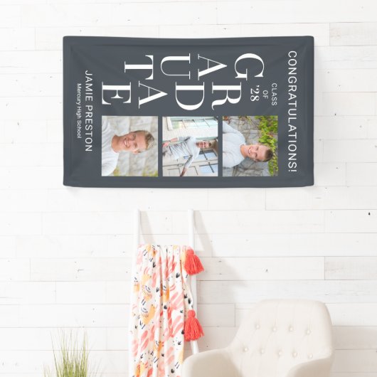 Stapelbare KLEURENBanner voor Afstuderen Spandoek (Insitu)