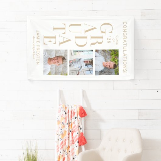 Stapelbare KLEURENBanner voor Afstuderen Spandoek (Insitu)