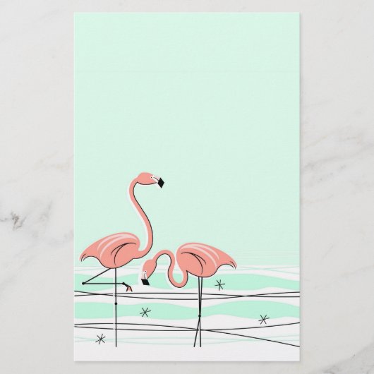 Stapelbenodigdheden voor Flamingo Aqua Briefpapier (Voorkant)