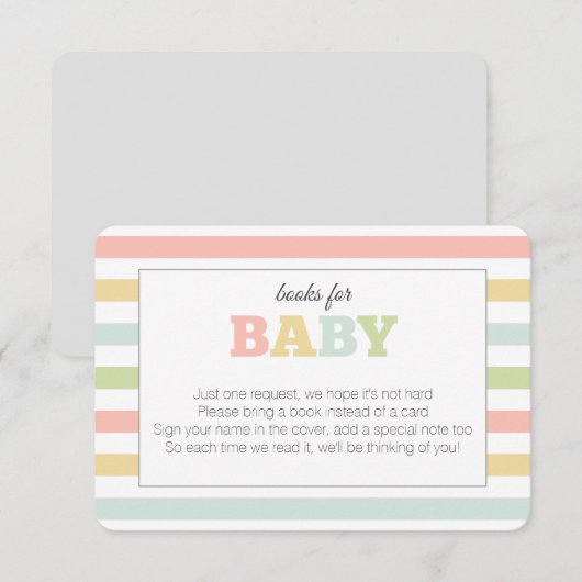 Stapelboeken voor baby, neutrale kleuren informatiekaartje (Voorkant / Achterkant)