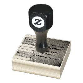 Stapelboekvormig ontwerp Houden Stamp Rubberstempel