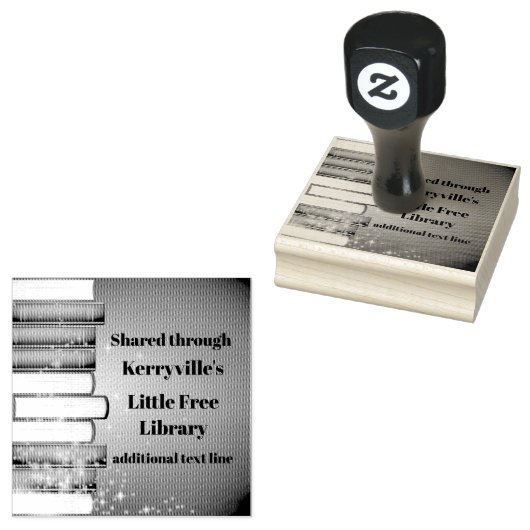 Stapelboekvormig ontwerp Houden Stamp Rubberstempel (Gestempeld)