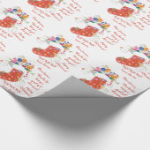 Stapelbrief van Santa Christmas Cadeaupapier (Hoek)