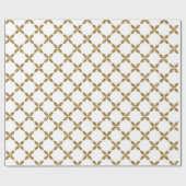 Stapelbuisvormig goudglitterpatroon cadeaupapier (Vlak)