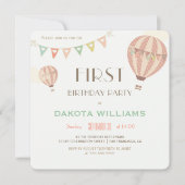 Stapelbundels en luchtballonnen | Eerste verjaarda Kaart (Voorkant)