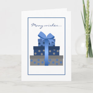 Stapelde cadeaudozen Birthday Kaart