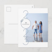 Stapelde datum nieuwe jaren Briefkaart Verticaal (Voorkant / Achterkant)