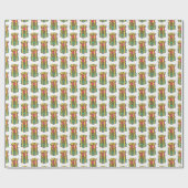 Stapelde gevlekte kerstcadeautjes cadeaupapier (Vlak)