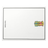 Stapelde gevlekte kerstcadeautjes notitieblok (Voorkant)