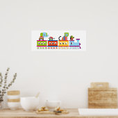 Stapeldiertrein Poster (Keuken)