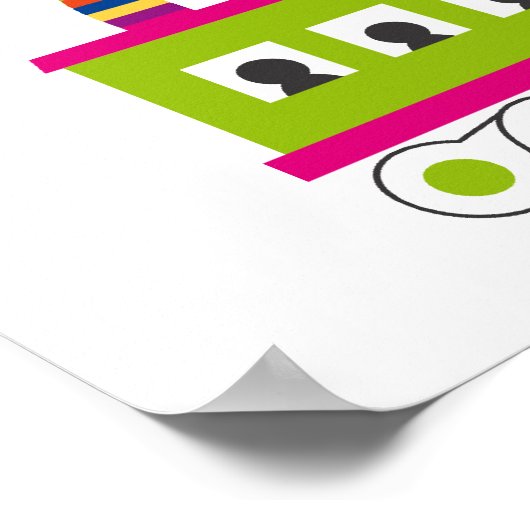 Stapeldiertrein Poster (Hoek)