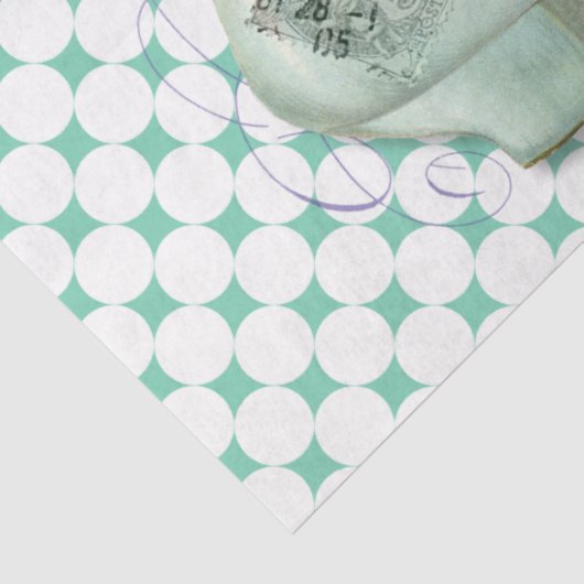 Stapelemvrouw van de Parijse schoenenbloem Tissuepapier (Detail)