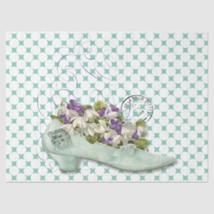 Stapelemvrouw van de Parijse schoenenbloem Tissuepapier