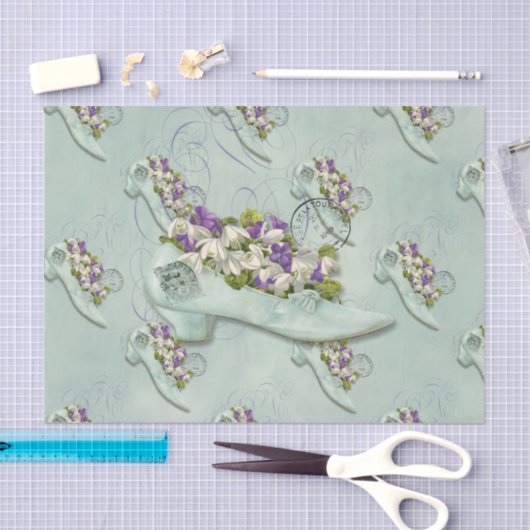 Stapelemvrouw van de Parijse schoenenbloem Tissuepapier (Craft)