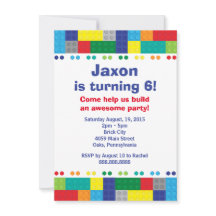 Stapelen Bricks Boy's verjaardagsfeestje