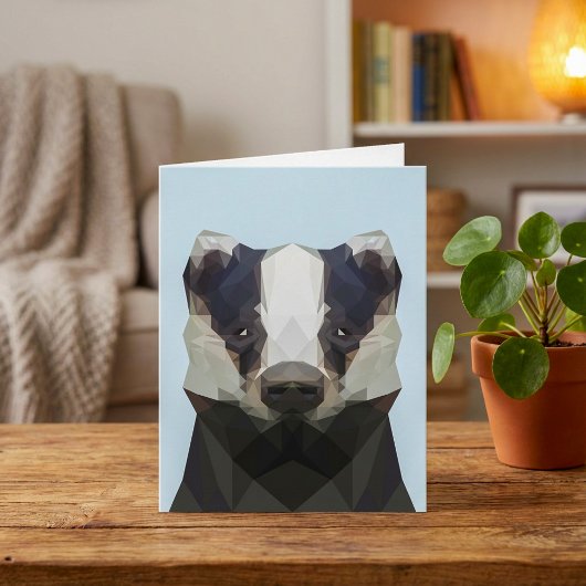 Stapelgeometrische badger kaart