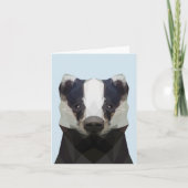 Stapelgeometrische badger kaart (Voorkant)