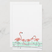 Stapelgoed van de Flamingo Ocean Group Briefpapier (Voorkant / Achterkant)