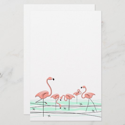Stapelgoed van de Flamingo Ocean Group Briefpapier (Voorkant / Achterkant)