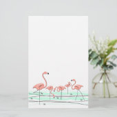 Stapelgoed van de Flamingo Ocean Group Briefpapier (Staand voorkant)