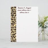 Stapelgoed Wild Leopard Fur Briefhoofd Ontwerp (Staand voorkant)