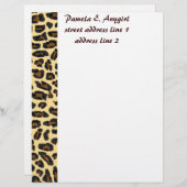 Stapelgoed Wild Leopard Fur Briefhoofd Ontwerp (Voorkant / Achterkant)