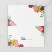 Stapelkaart voor geborgde pompoenen plaatskaartje (Buitenkant ongevouwen)