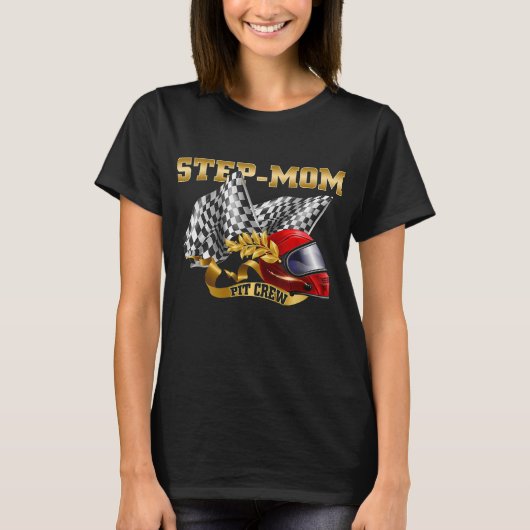 Stapelmakreel - Stap-mam-pitbemanning - Race-auto  T-shirt (Voorkant)