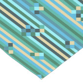 Stapelmengsel — groen en blauw lange tafelloper (Hoek)