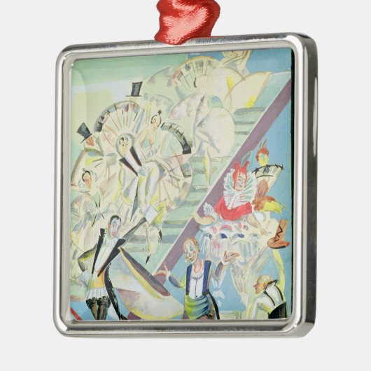 Stapelontwerp voor de operetta metalen ornament (Links)